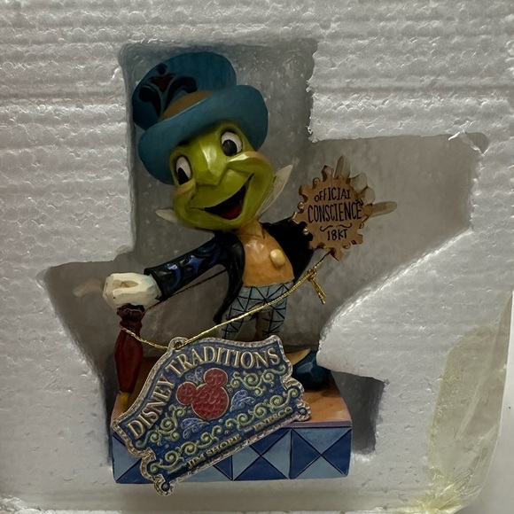 NIB Disney Traditions Jim Shore Jiminy Cricket Figurine Official Conscience 1897 - Picture 8 of 14